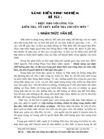 SKKN hiệu phó với công tác kiểm tra, tổ chức kiểm tra chuyên môn 