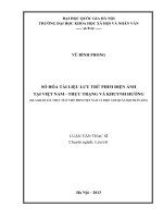 số hóa tài liệu lưu trữ phim điện ảnh tại việt nam và khuynh hướng 