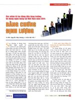 Các nhân tố tác động đến tăng trưởng tín dụng ngân hàng tại việt nam năm 2011 