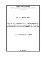 chủ trương chính sách của đảng và nhà nước việt nam đối với thương minh liệt sĩ cà người có công 