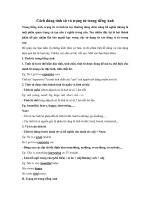 Cách dùng tính từ và trạng từ trong tiếng Anh