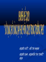 Sử dụng đồ dùng dạy học môn GDCD trong trường THCS