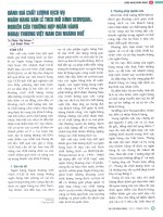 Đánh giá chất lượng dịch vụ ngân hàng bán lẻ theo mô hình servqual nghiên cứu trường hợp ngân hàng ngoại thương việt nam chi nhánh huế 