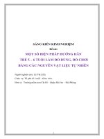 skkn-Một số biện pháp hướng dẫn trẻ 5 - 6 tuổi làm đồ dùng, đồ chơi bằng các nguyên vật liệu tự nhiên