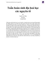 Tuần hoàn sinh địa hoá học các nguyên tố 