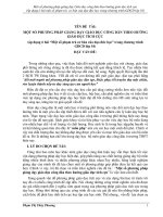 skkn một số phương pháp giảng dạy giáo dục công dân theo hướng giáo dục tích cực 