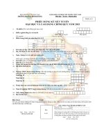 Đơn xin xét tuyển vào cao đẳng   đh bình dương 