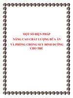 skkn-Một số biện pháp nâng cao chất lượng bữa ăn và phòng chống suy dinh dưỡng cho trẻ