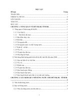 Đề tài thiết kế hệ thống cấp nước cho đô thị BL  tỉnh BL đến năm 2040