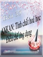 ankan tính chất hóa học  điều chế và ứng dụng