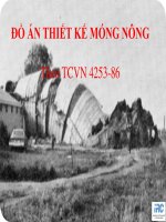 Đồ án thiết kế móng nông