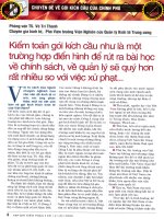 Kiểm toán gói kích cầu như là một trường hợp điển hình để rút ra bài học về chính sách, về quản lý sẽ quý hơn rất nhiều so với việc xử phạt     (phỏng vấn TS  võ trí thành   phó viện trưởng viện nghiên cứu quản lý kinh tế TW 