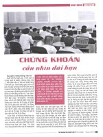 Chứng khoán cần nhìn dài hạn 