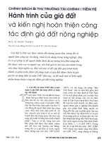 Hành trình của giá đất và kiến nghị hoàn thiện công tác định giá đất nông nghiệp 