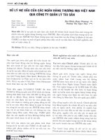 Xử lý nợ xấu của các ngân hàng thương mại việt nam qua công ty quản lý tài sản 