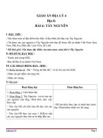 Giáo án địa lý 4 bài 6 tây nguyên 