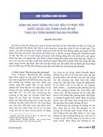 Đánh giá hoạt động thu hút đầu tư trực tiếp nước ngoài của thành phố hà nội theo qui trình marketing địa phương 