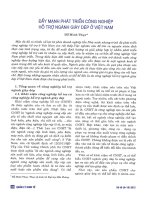 Đẩy mạnh phát triển công nghiệp hỗ trợ ngành giày dép ở việt nam 