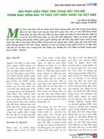 Giải pháp khắc phục tình trạng mất cân đối trong hoạt động đầu tư trực tiếp nước ngoài tại việt nam 