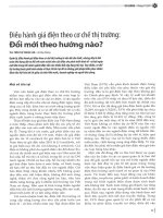 Điều hành giá điện theo cơ chế thị trường đổi mới theo hướng nào 