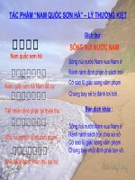 “NAM QUỐC sơn hà” – lý THƯỜNG KIỆT 