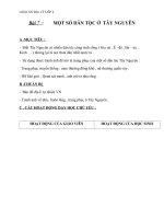 Giáo án địa lý 4 bài 7 một số dân tộc ở tây nguyên 2 