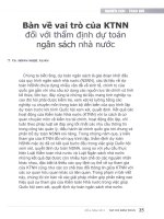 Bàn về vai trò của KTNN đối với thẩm định dự toán ngân sách nhà nước 