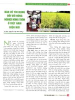 Bàn về tín dụng đối với nông nghiệp, nông thôn ở việt nam hiện nay 