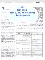 Hiệu suất trung tâm dữ liệu và môi trường điện toán xanh 