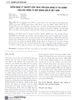 Kiểm định lý thuyết cấu trúc vốn qua hành vi tài chính của các công ty bất động sản ở việt nam 