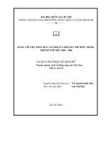 đảng với việc phát huy vai trò của đội ngũ trí thức trong thời kỳ 1986 2002 