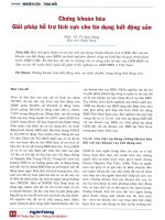 Chứng khoán   giải pháp hỗ trợ tích cực cho tín dụng bất động sản 