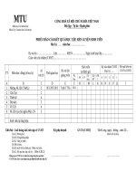 Phiếu đánh giá rèn luyện của HSSV hệ chính quy tập trung   đh xây dựng miền tây 