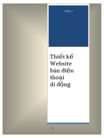 Thiết kế website bán điện thoại di động