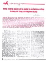 Tăng cường giám sát và quản lý an toàn nợ công hướng tới tăng trưởng bền vững 