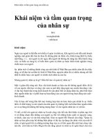 Khái niệm và tầm quan trọng của nhân sự 