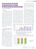 Một số giải pháp điều tiết dòng vốn tín dụng ngân hàng vào thị trường bất động sản trên địa bàn thành phố hồ chí minh 