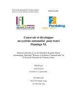 concevoir et developper un systeme automatise pour tester flamingo xl l 