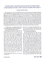 Đổi mới quản lý nhà nước đối với quan hệ lao động trong doanh nghiệp việt nam   nhìn từ góc độ phương pháp quản lý 