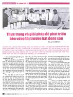 Thực trạng và giải pháp để phát triển bền vững thị trường bất động sản 