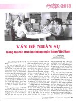 Vấn đề nhân sự trong tái cấu trúc ngân hàng 