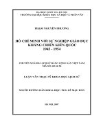 hồ chí minh với sự nghiệp giáo dục khắng chiến kiến quốc 1945 1954 