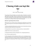 Chương trình con loại thủ tục 