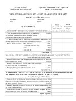 Phiếu đánh giá rèn luyện của HSSV hệ chính quy tập trung   đh ngoại ngữ đà nẵng 