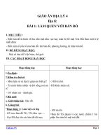 Giáo án địa lý 4 bài 1 làm quen với bản đồ 1 