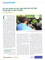 Bất cập trong các quy định pháp luật việt nam về phá sản tổ chức tín dụng 