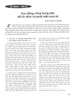 Huy động vàng trong dân để ổn định và phát triển kinh tế 