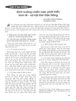 Định hướng chiến lược phát triển kinh tế   xã hội tỉnh đăk nông 