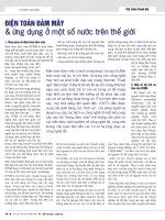 Điện toán đám mây và ứng dụng ở một số nước trên thế giới 