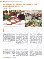 Định hướng chính sách tiền tệ ngân hàng giai đoạn 2014   2015 từ thành quả của giai đoạn 2012   2013 